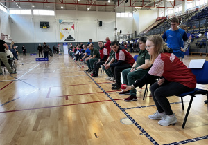 rozgrywki boccia -hala sportowa