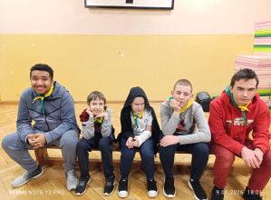 Spotkanie harcerzy w ramach Biwaku zimowego